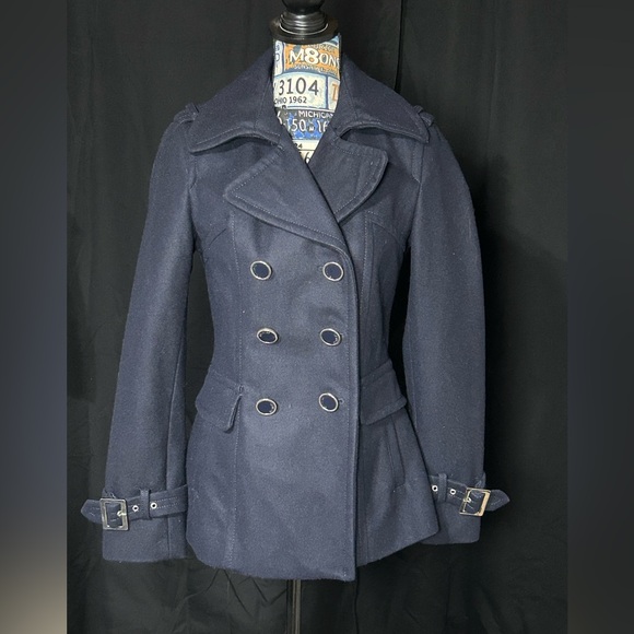 Women's Express Navy Peacoat - Picture 1 of 2
